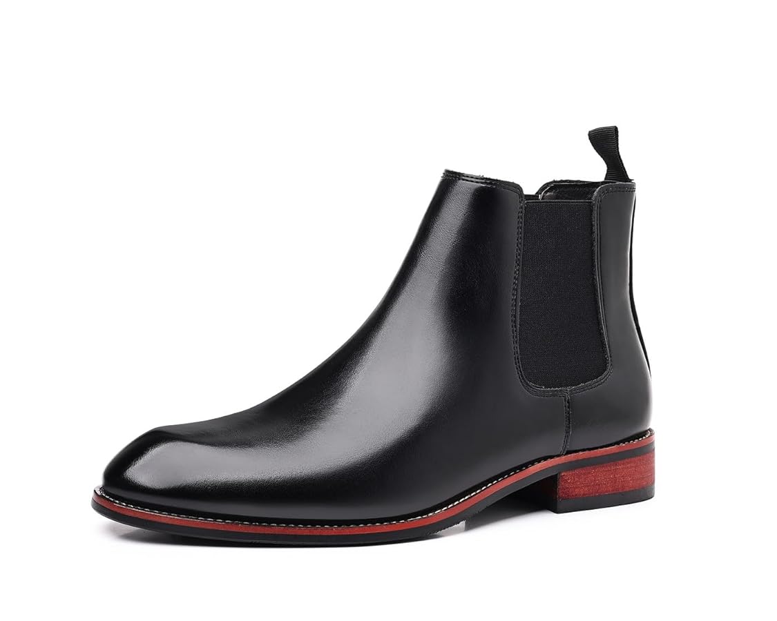 00ss nylon switching leather shoes イタリア製 Amazon.com | Santimon Men's Chelsea Boots Slip-on Formal